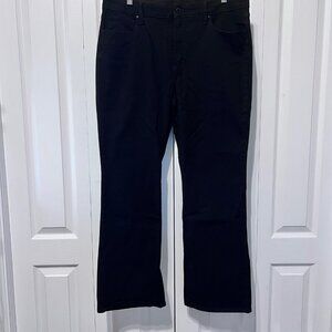 White House Black Market Women's Black Stretch "The Boot" Size 14 S-Comfy-Casual